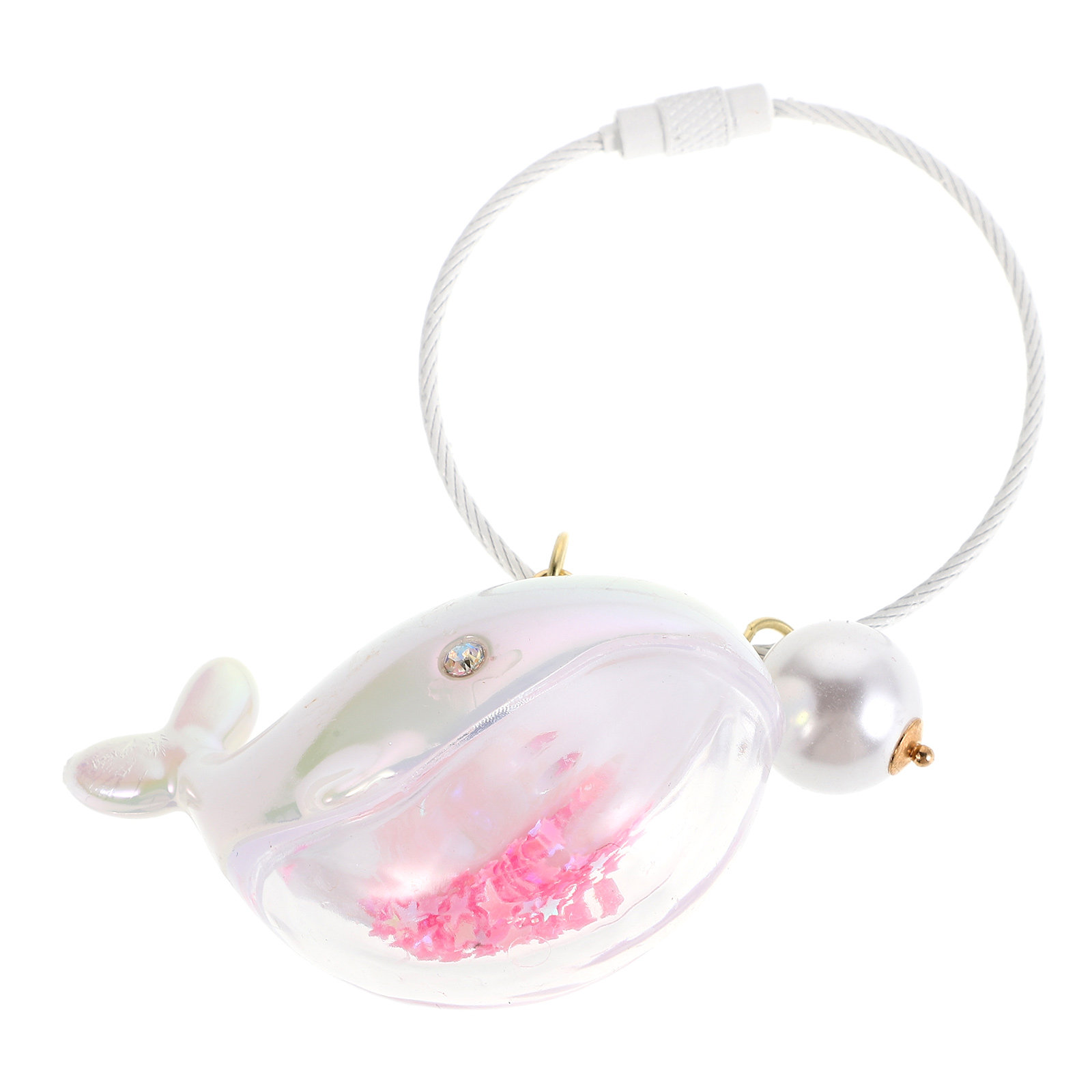 Mini Backpack Purse - Adorable Whale Keychain Charm for Keys