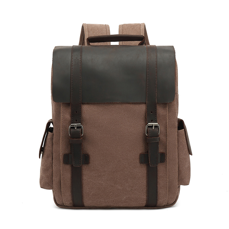 New Fashion Backpack Leather C - Rucksack Military Style recension och pris