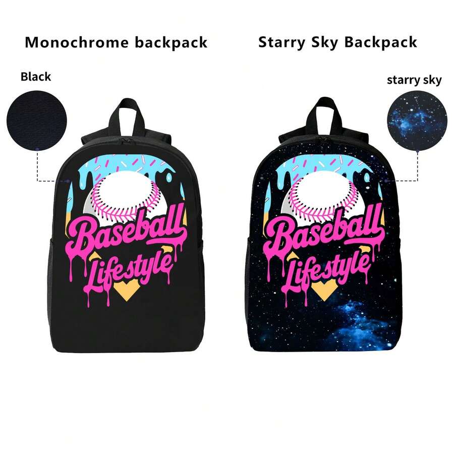 Baseball Drip Design Backpack  - Laptop Backpack 15.6 recension och pris