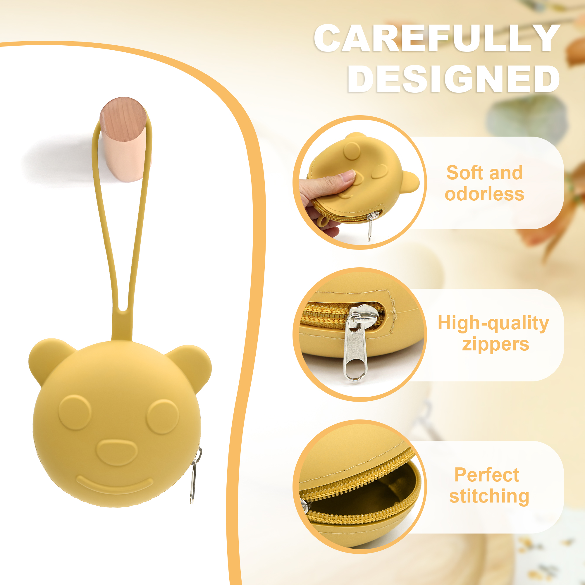 Portable silicone pacifier bag - Backpack Diaper Bag recension och pris