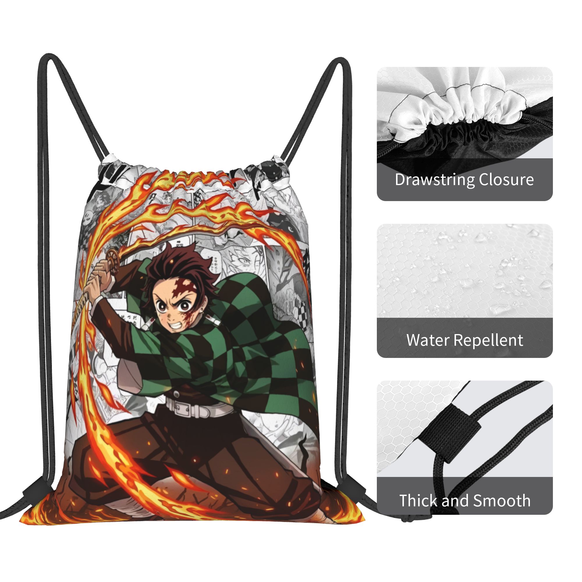 D-Demons Slayers Drawstring Ba - Drawstring Gym Bag recension och pris