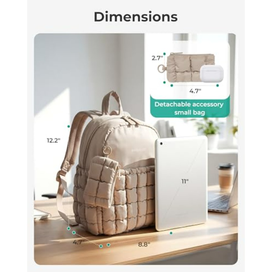 Mini Backpacks for Women, Puff - Mini Backpack Purse recension och pris