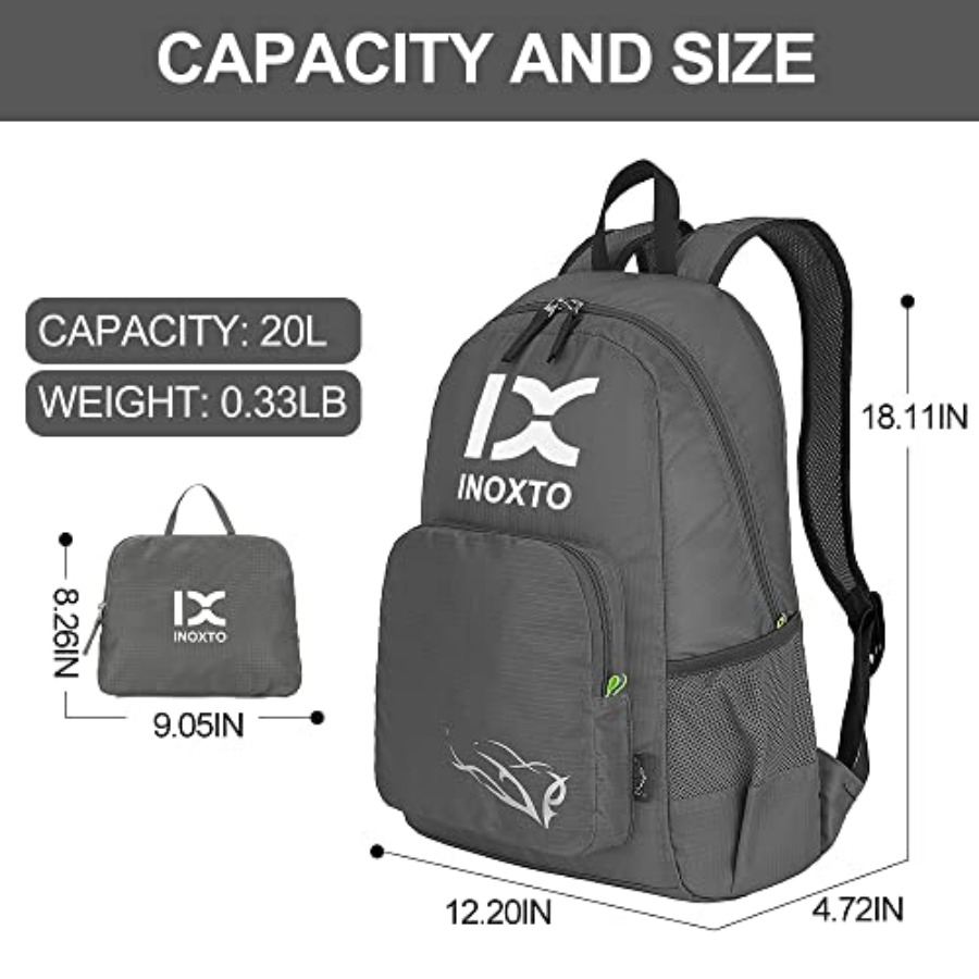 INOXTO 20L Lightweight Hiking  - Foldable Backpack Small recension och pris