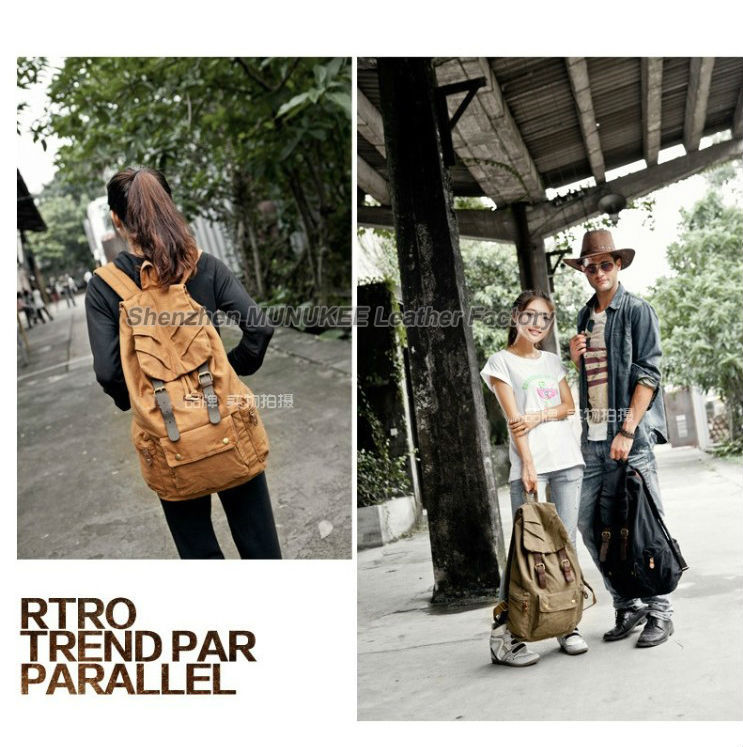 Fashion New Military Canvas Ba - Rucksack Military Style recension och pris