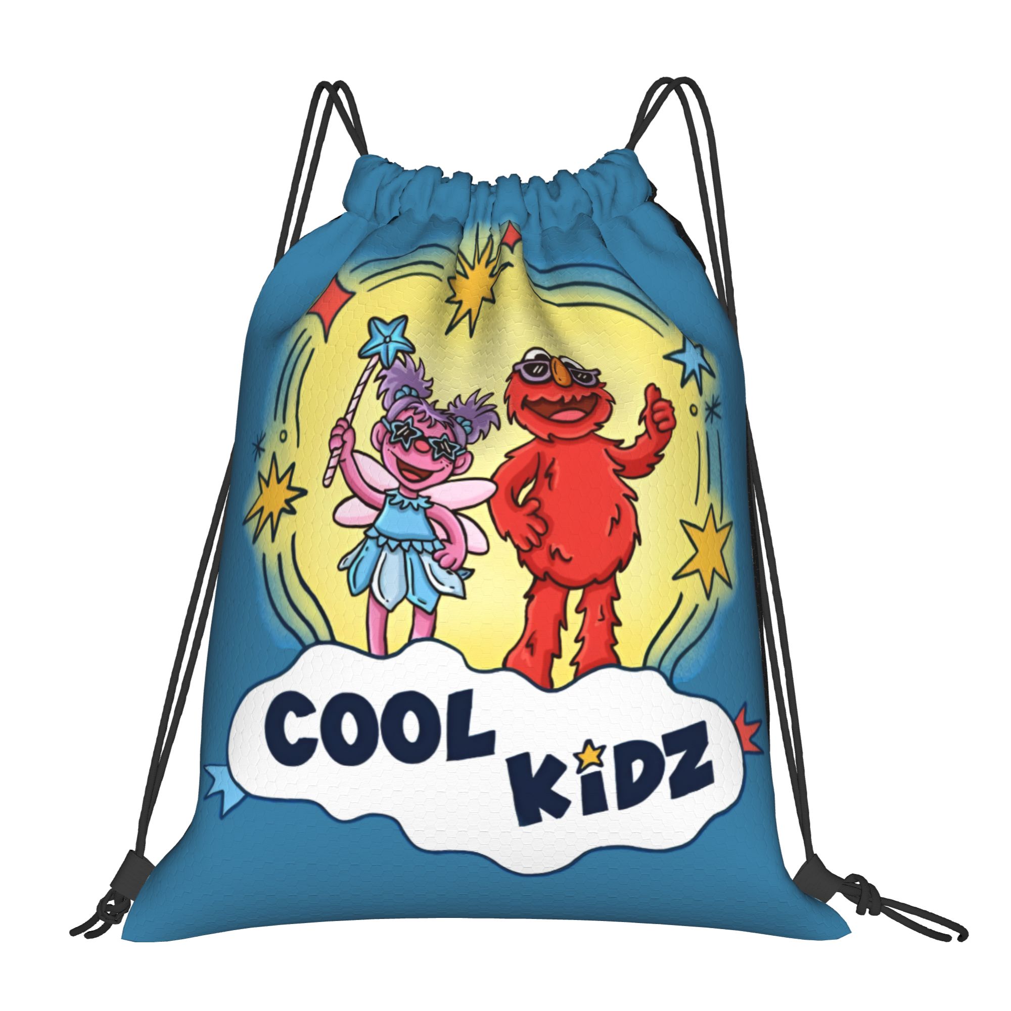 Custom Cookie Monster Drawstri - Drawstring Gym Bag recension och pris