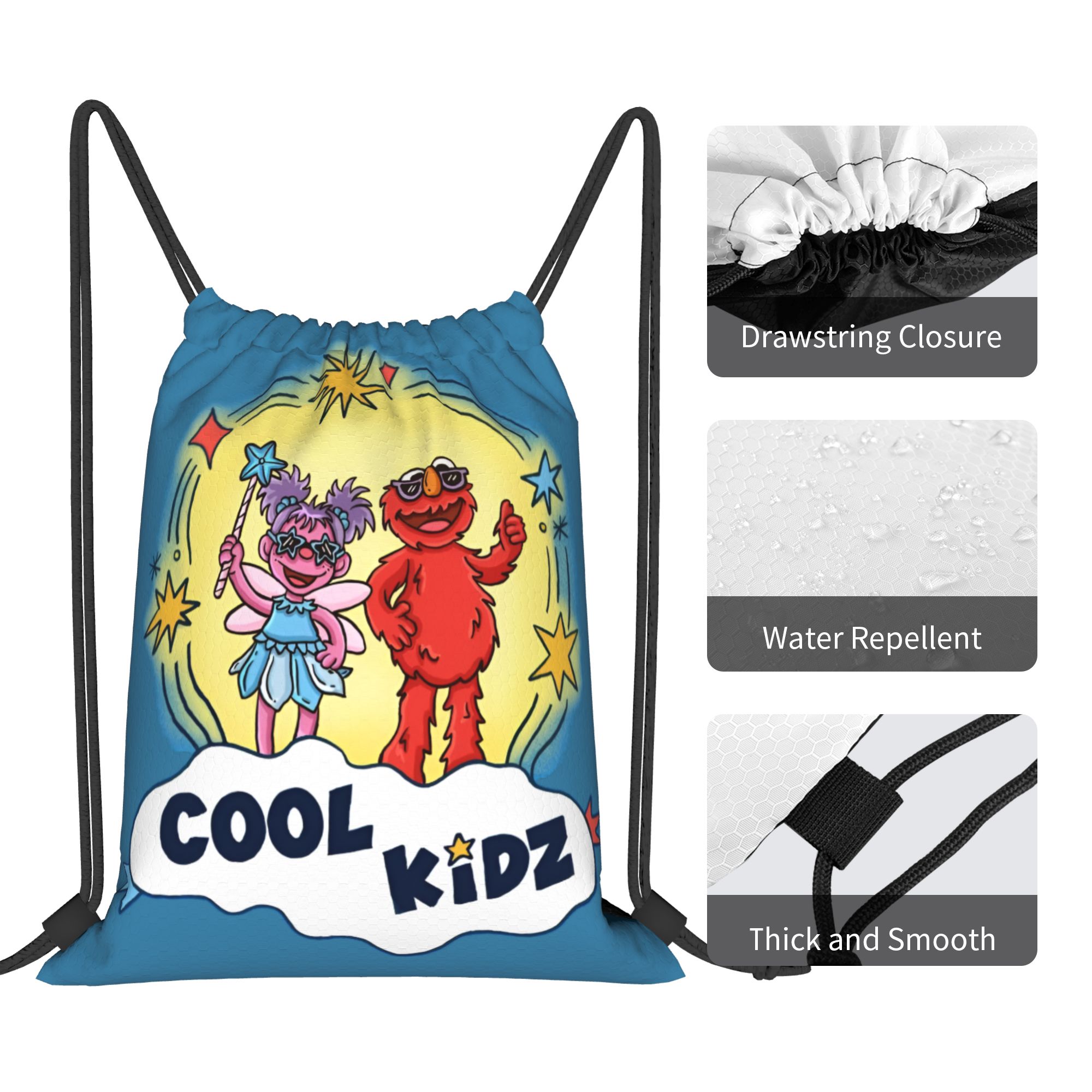 Custom Cookie Monster Drawstri - Drawstring Gym Bag recension och pris