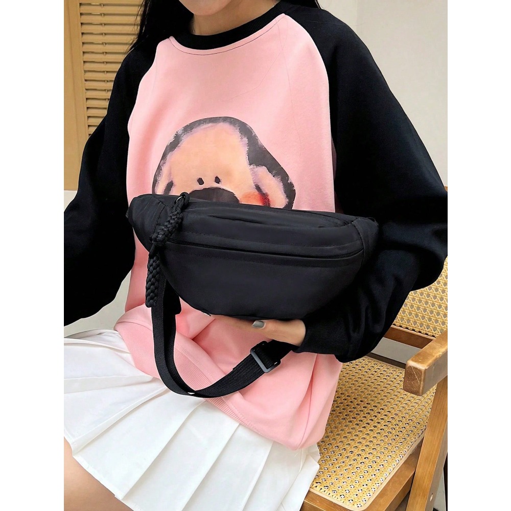 Large Capacity Nylon Chest Bag - Sling Backpack Shoulder recension och pris