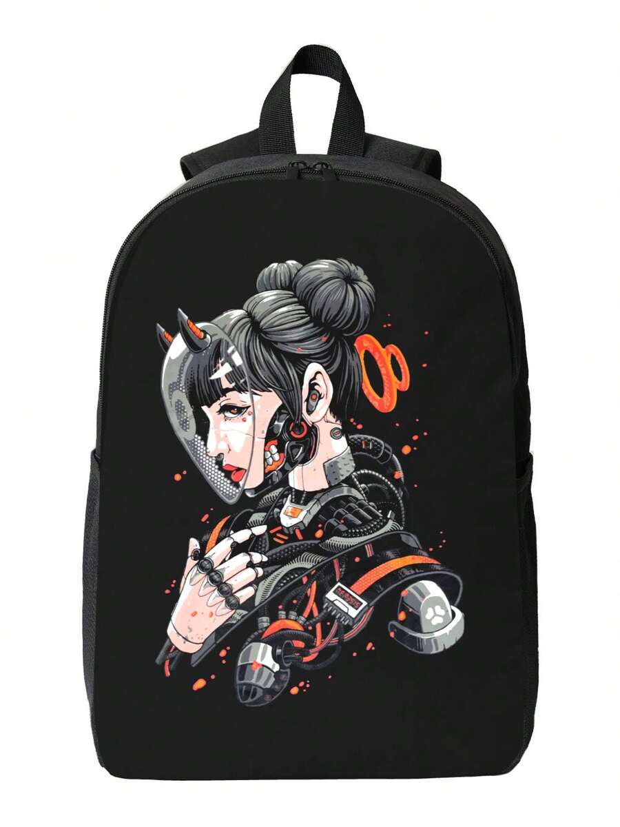 Cyberpunk Cyborg Girl Waterpro - Travel Backpack Anti Theft recension och pris