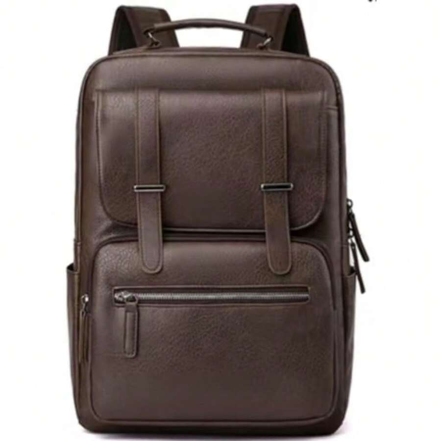 PU Leather Backpack For Men An - Laptop Backpack 15.6 recension och pris