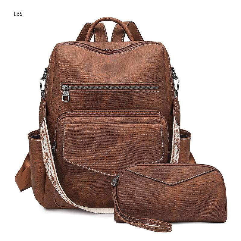 Women's PU Leather Vintage Bac - Leather Backpack Vintage recension och pris
