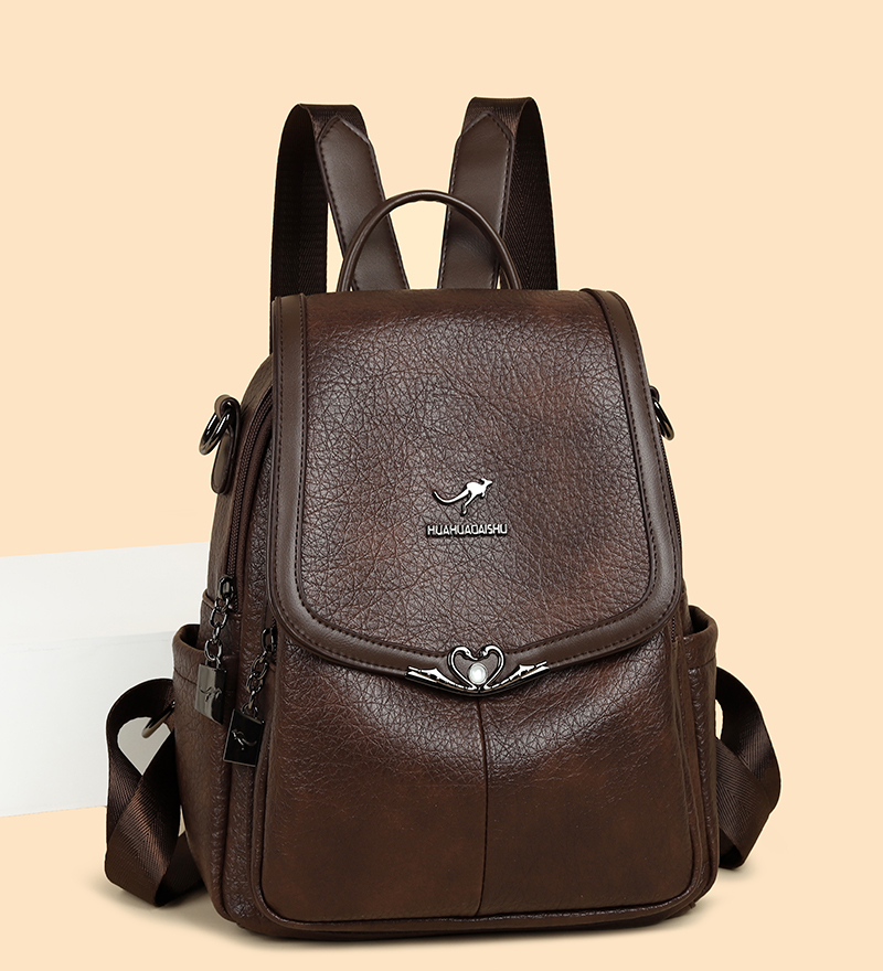 2026 new Ladies Bookbag Rucksa - Leather Backpack Vintage recension och pris