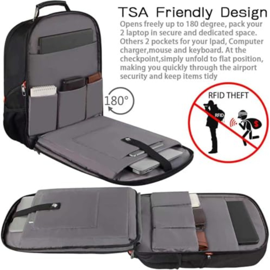 Travel Laptop Backpack, Extra  - Travel Backpack Anti Theft recension och pris