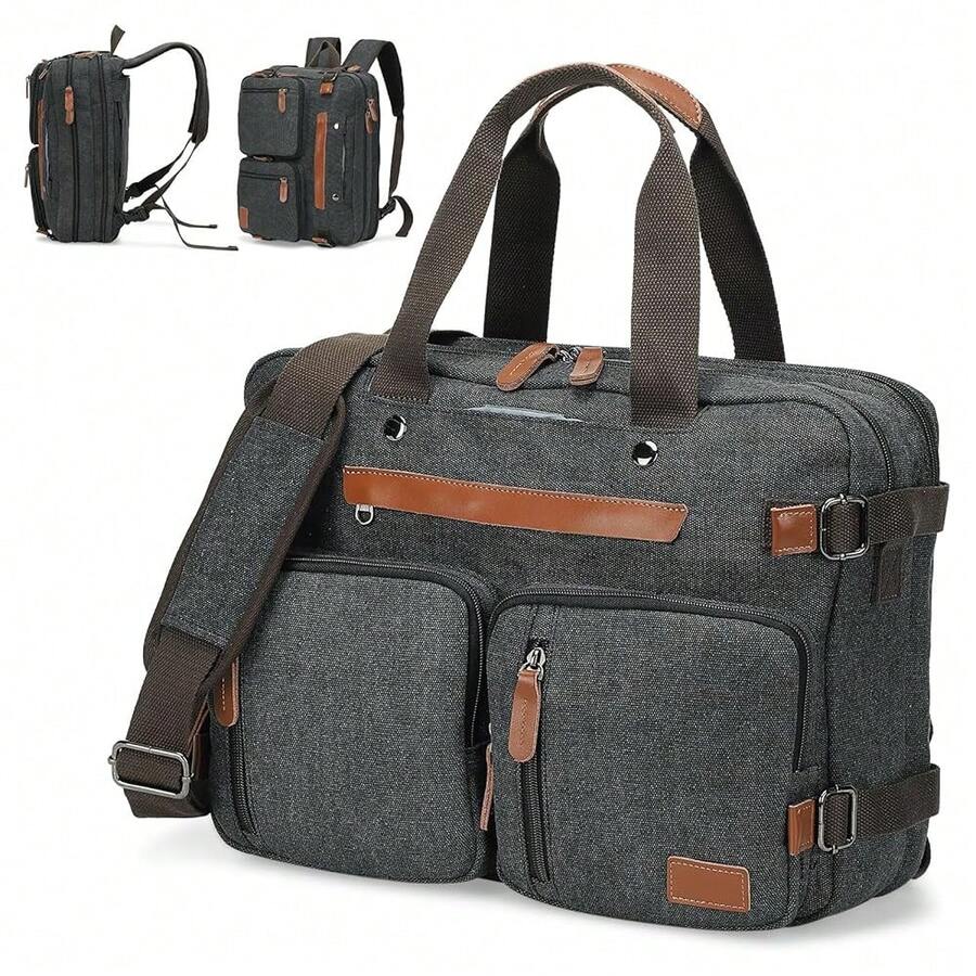Canvas Laptop Backpack 3-In-1  - Canvas Backpack Casual recension och pris