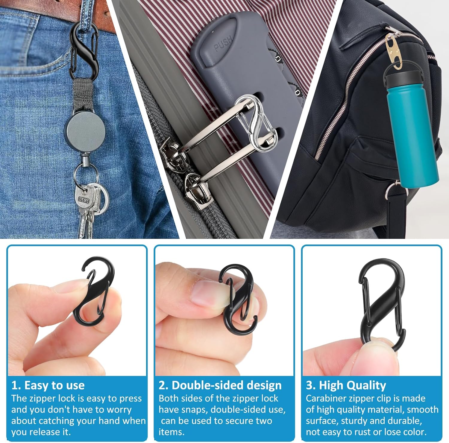 Lock Combo, Total 21PCS Clips  - Backpack Lock Combo recension och pris