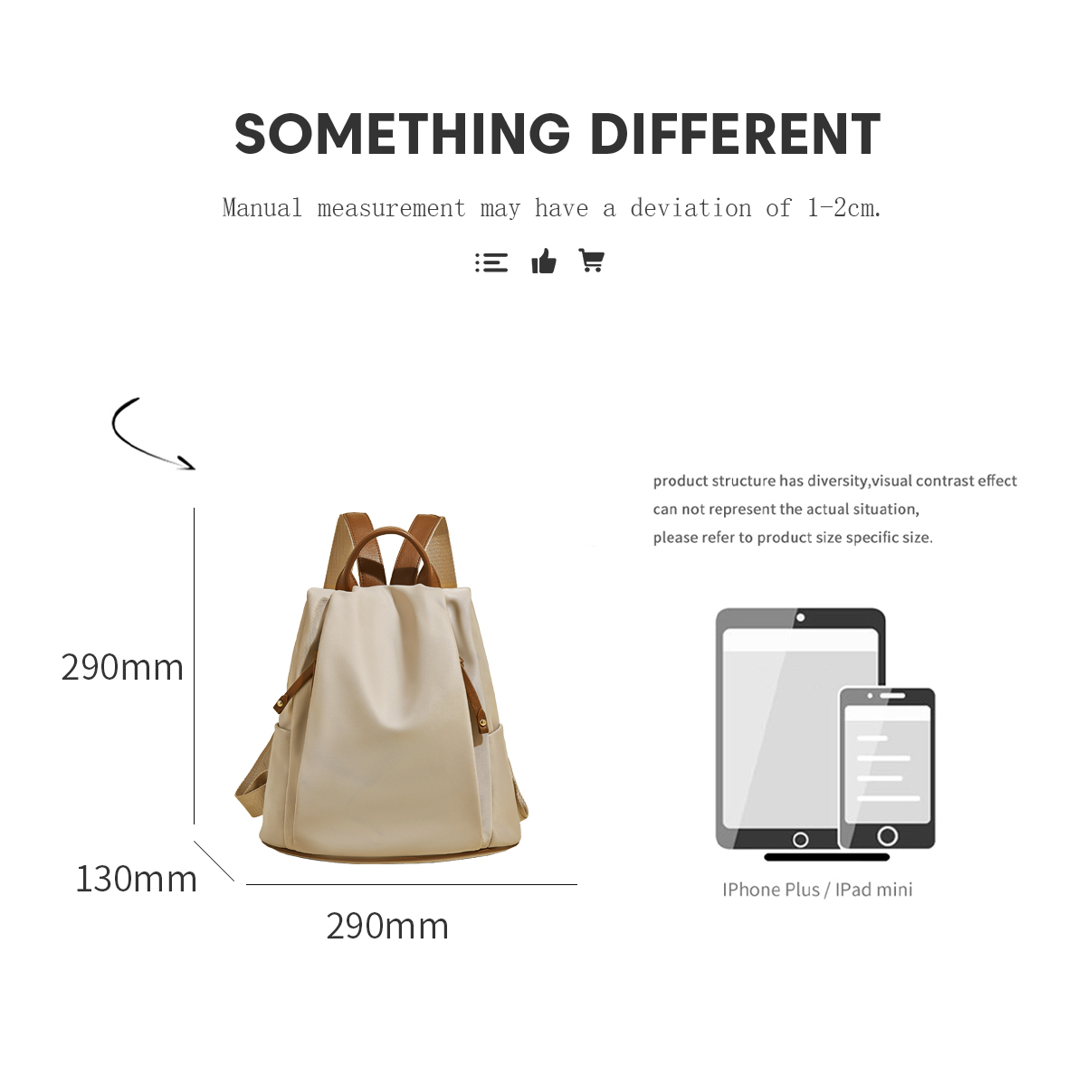 SAFIYA Lady's Backpack Soft Fa - Canvas Backpack Casual recension och pris