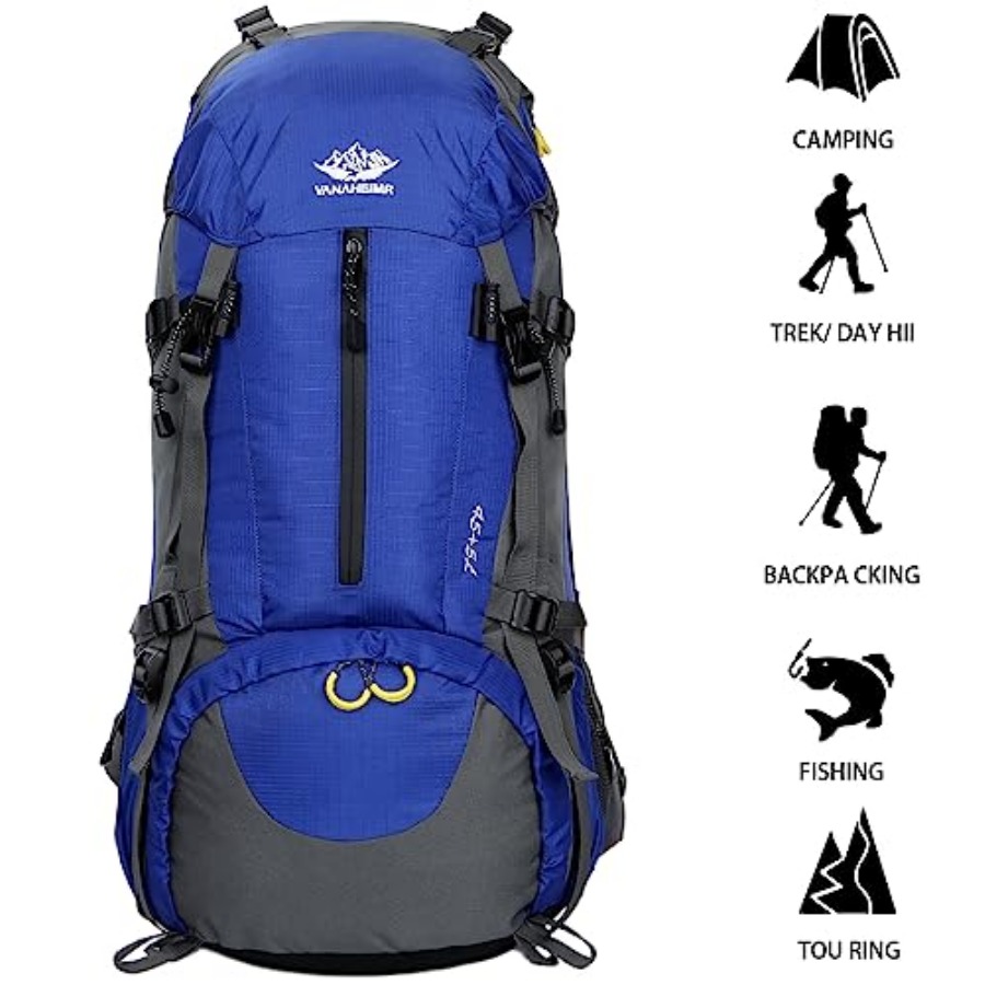 50L Hiking Backpack Men Campin - Rain Cover Backpack recension och pris