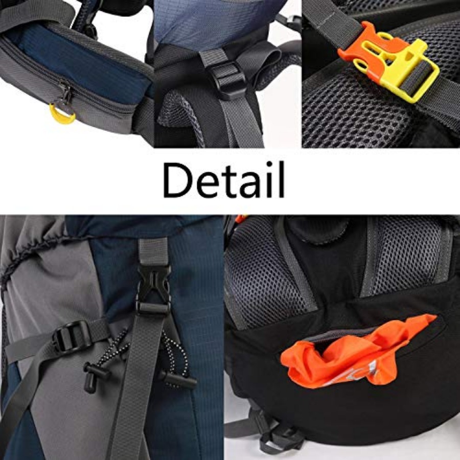 50L Hiking Backpack Men Campin - Rain Cover Backpack recension och pris