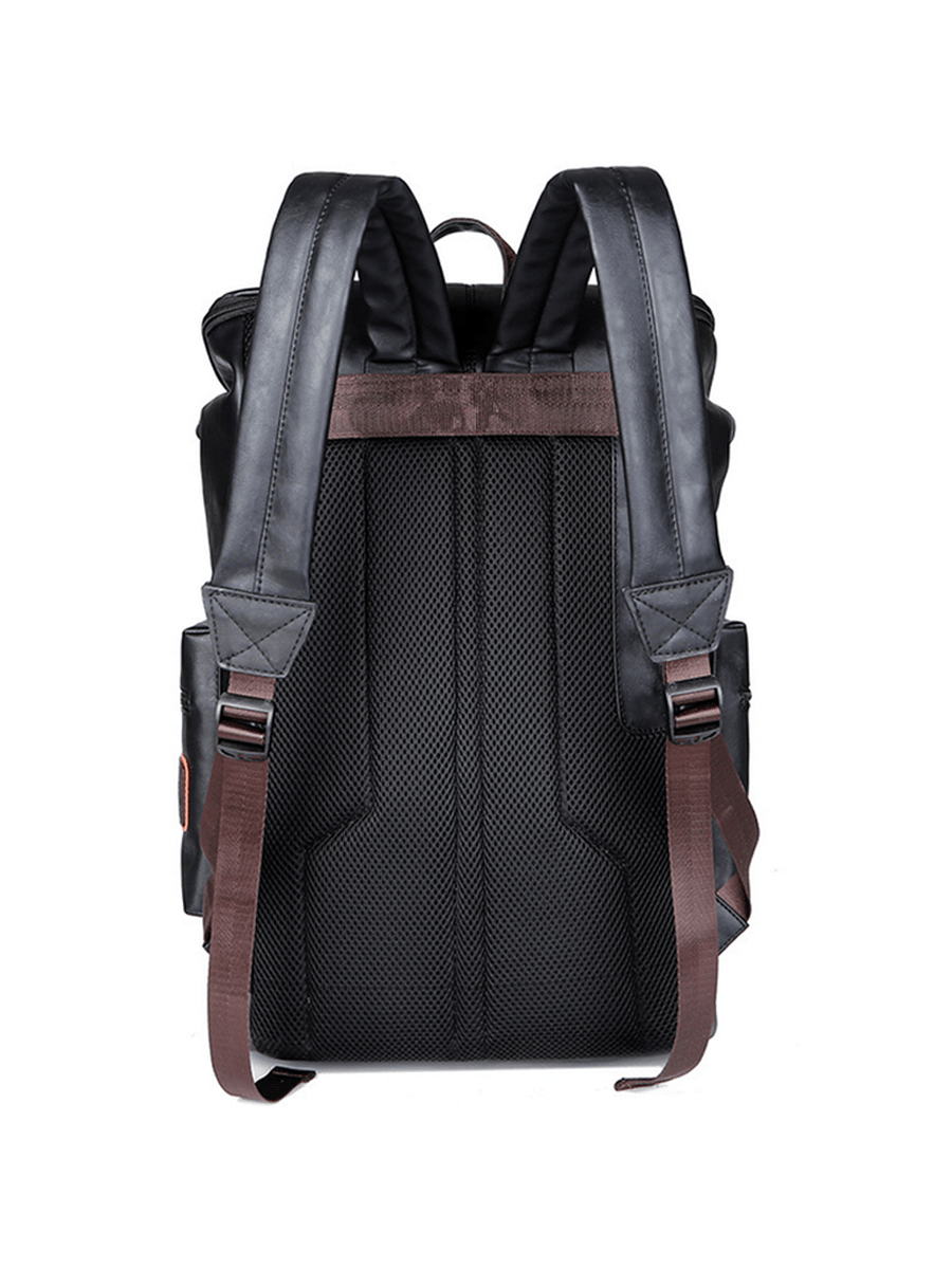 Vintage Black Leather Laptop B - Leather Backpack Vintage recension och pris