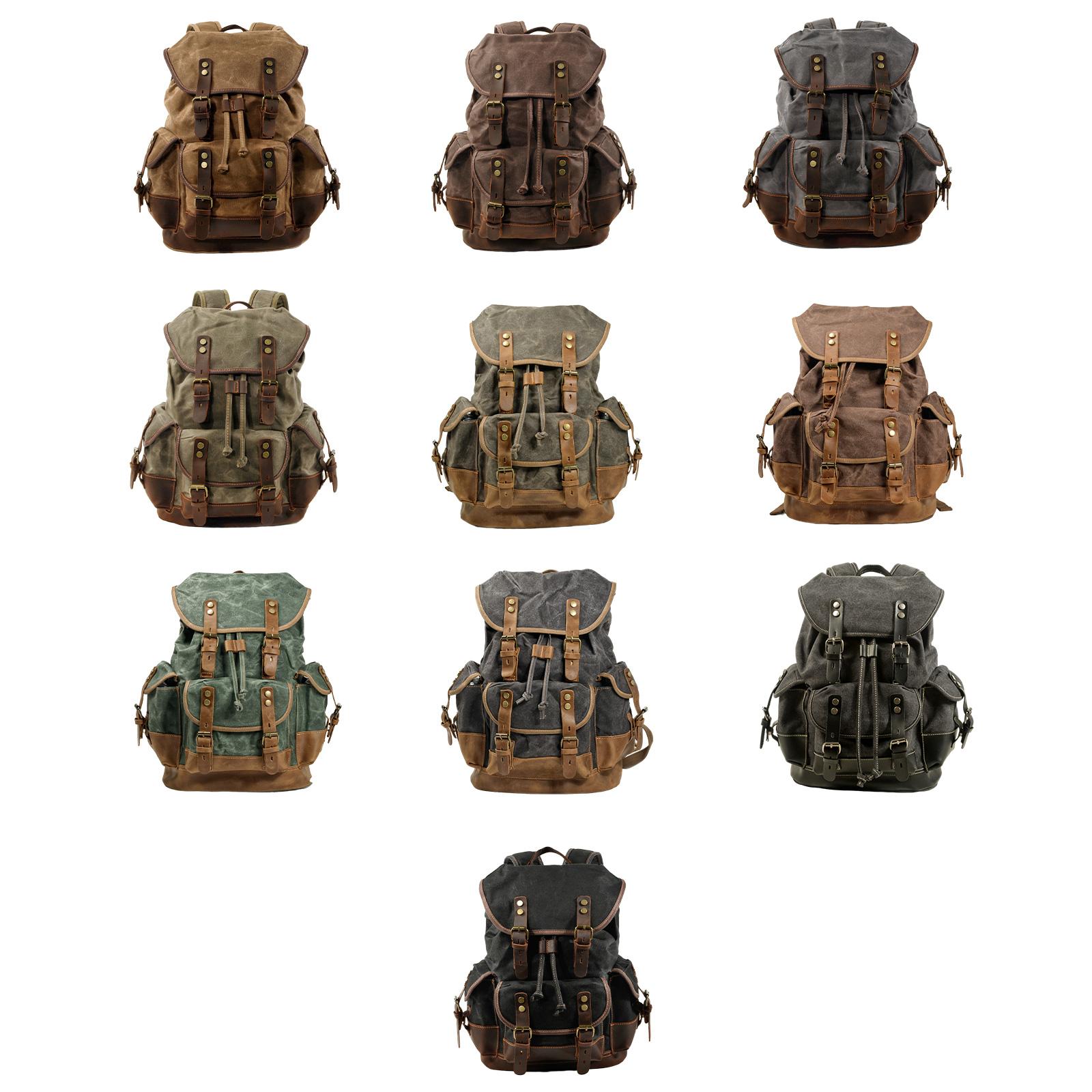 Canvas Backpack Outdoor Hiking - Canvas Backpack Casual recension och pris