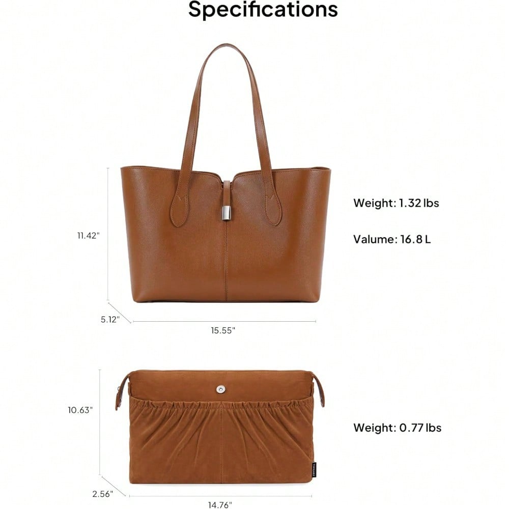 Laptop Tote Bag For Women With - Laptop Sleeve Removable recension och pris